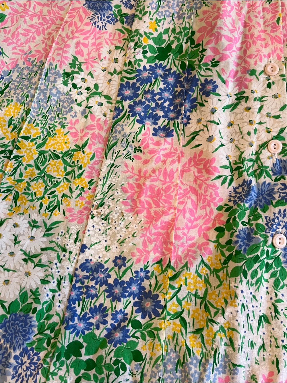 Vintage floral pleated skirt - Picture 2 of 7